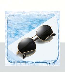 Lunettes de soleil rondes de marque 2019 pour garçon et fille, monture en métal, lunettes de soleil pour enfants, UV400, polarisées - Product Image 3