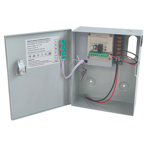 Unidad de fuente de alimentación de control de sistema de acceso de salida única 12V 3A con caja de respaldo e indicador LED - Product Image 1