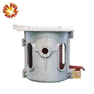 2024 fast melting speed high quality 500kg electric induction coil heating furnace for scrap steel melting