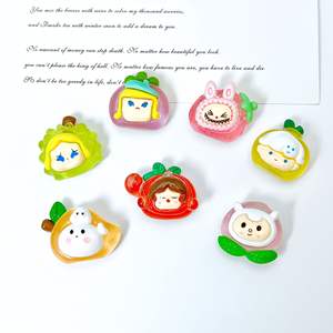 Nuevo creativo lindo dibujos animados luminoso burbuja fruta resina accesorios DIY teléfono móvil funda horquilla zapato hebilla cuentas-todo Acrílico - Product Image 2