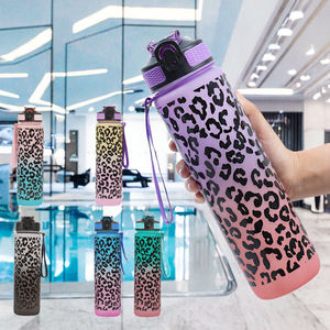 Botella <span class=keywords><strong>de</strong></span> Agua Deportiva Motivacional <span class=keywords><strong>de</strong></span> 32oz (1L) con Pajita, Libre <span class=keywords><strong>de</strong></span> BPA, Antiderrames, <span class=keywords><strong>de</strong></span> PC, para Fitness, Portátil, Esmerilada, para Viajes - Product Image 2