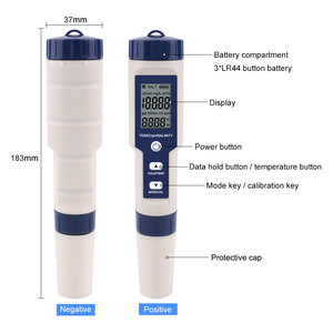 Medidor de Sal Portátil Tipo Pluma, Probador de Calidad del Agua, Salinómetro Digital, Impermeable, Probador de Salinidad para Piscinas - Product Image 3