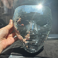 Masque Disco Moderne Scintillant en Gros pour Halloween, Noël, Nouvel An, Mascarade, Cosplay, Boule Miroir