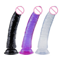 Godes en gelée douce avec ventouse forte Masturbation féminine jouets gode réaliste pour femmes jouets sexuels pour adultes