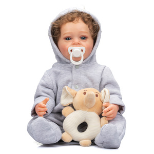 Realistic Curly Long Sleeve Reborn <b>Doll</b> Soft Full Body Vinyl Girl <b>Doll</b> Children Accompany Growth Toy - Product Image 5