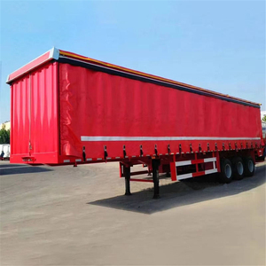 Semi-<span class=keywords><strong>remorque</strong></span> à rideaux latéraux de 60 tonnes, 3 <span class=keywords><strong>essieux</strong></span>, châssis en acier avec bâches en PVC imperméables - Product Image 5