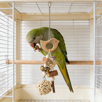 Jouet à mâcher en papier naturel de 2 pouces, fait main, populaire, écologique, mignon et tendance, pour oiseaux, lapins, perroquets, hamsters, Wafa Home Anxiety