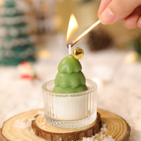 Bougies parfumées en cire de soja dans des mini-gobelets en verre faits à la main, décorations d'intérieur, cadeaux de Noël originaux, bougies aromatiques en gros