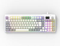 Clavier de jeu filaire/sans fil rétroéclairé RVB avec logo personnalisé pour PC Gamers Interface USB État neuf