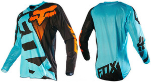 Maillot de cyclisme <span class=keywords><strong>VTT</strong></span> <span class=keywords><strong>FOX</strong></span> pour homme et <span class=keywords><strong>femme</strong></span>, manches longues, été, tout-terrain, séchage rapide, polyester perlé, personnalisé - Product Image 6
