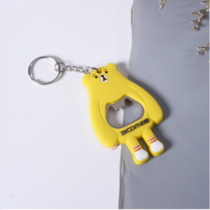 PVC Keychain Cartoon Bottle Opener Fridge Magnet