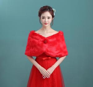 S4310F longues robes de soirée Cape luxe nouvelle haute qualité blanc <span class=keywords><strong>pas</strong></span> <span class=keywords><strong>cher</strong></span> Cape mariage à capuche Cape hiver Cape - Product Image 4