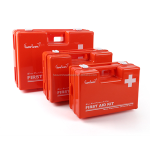 Boîte de premiers secours vide de luxe en ABS avec poignée pour un transport facile et pouvant être fixée au mur avec son support mural - Product Image 1