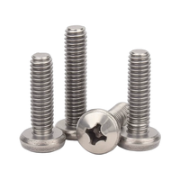 Vis en titane TA1 TA2 GB818 ISO7045 DIN7985, vis à tête cylindrique Phillips, alliage de titane pur M1 M1.2 M1.4 M1.6 M2 M2.5-M8