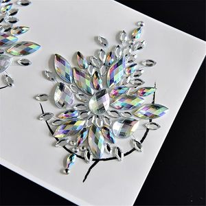 <span class=keywords><strong>Tatouage</strong></span> <span class=keywords><strong>temporaire</strong></span> réutilisable Rhinestone 3D auto-adhésif coussinets de mamelon autocollants cristal décalcomanies couverture de mamelon décorative pour les fêtes - Product Image 1
