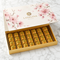 Caja de Baklava Kraft con Logotipo Personalizado |   Empaque Premium para Pastelería con Tapa Abatible |   Caja de Regalo de Confitería Ecológica al por Mayor