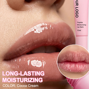 Baume à lèvres OEM réparateur intense, hydratation longue durée, réduit les ridules, huiles naturelles de ricin, teinte personnalisable, peptides - Product Image 3