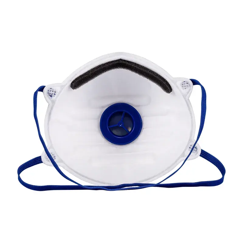 Máscara respirável ce en149 ffp3 nr, respirável, respirável, com válvula, máscara em formato de copo descartável