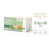 Thé aux herbes naturel au parfum d'osmanthus et de pêche blanche, mélange OEM direct usine pour le soulagement du stress et la tranquillité, en sachets, en boîte