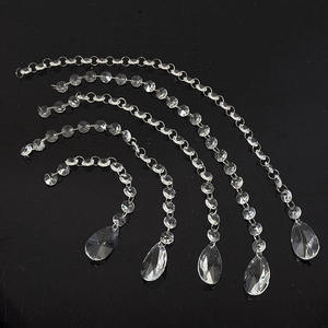 Guirnalda de Cristal Larga al por Mayor, Cadena de <span class=keywords><strong>Gotas</strong></span> de Cristal Colgantes para Decoración - Product Image 3