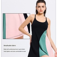 Maillot de tennis personnalisé AKILEX pour femme – Impression par transfert thermique, dos nageur, respirant et confortable, style jupe longue – Synthétique