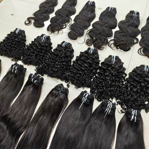 Extensions de cheveux humains Letsfly 40g/pièce, mèches de cheveux Remy couleur naturelle, style lisse et bouclé, 100% cheveux humains - Product Image 3