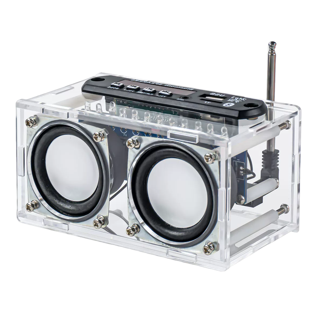 DIY for Speaker Soldering Kit with FM Radio USB & TF Card Play for Beginners