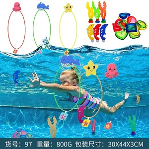 Jouet <span class=keywords><strong>de</strong></span> plongée piscine extérieure pour enfants chasse au trésor plongée poisson algues torpille <span class=keywords><strong>bijou</strong></span> enfants ensemble <span class=keywords><strong>de</strong></span> jouets aquatiques - Product Image 3