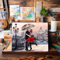 CHENISTORY 99011-Y Toile pour adultes Peinture par numéros avec cadre Kits d'images pour amoureux Décoration murale acrylique pour enfants Dropshipping
