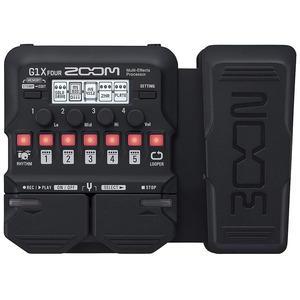 Processeur multi-effets pour guitare électrique ZOOM G1X FOUR avec machine à rythmes et simulation <span class=keywords><strong>d</strong></span>'<span class=keywords><strong>ampli</strong></span> - Product Image 1