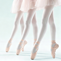 Medias de Ballet de Nailon 60D sin Costuras, Transpirables y Antipilling para Niñas, para Danza, Gimnasia y Práctica de Ballet