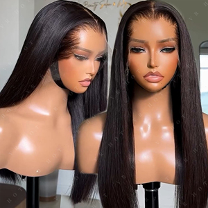 Parrucche Nuovi Arrivi Stile Lagos all'Ingrosso con <span class=keywords><strong>Capelli</strong></span> Umani Lace Front 13*4 Trasparente, Parrucche Frontali in Pizzo Densità 180% Spedizione Veloce - Product Image 4