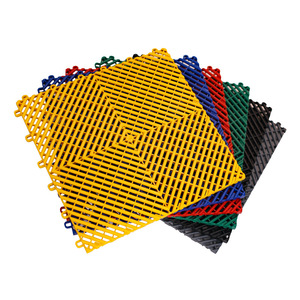 กระเบื้องปูพื้นโรงรถ ยางกันลื่น ทนทาน พีวีซี พีพี สำหรับปูพื้นโรงรถ |   แผ่นปูพื้นโรงรถแบบประกบกันได้สำหรับล้างรถ - Product Image 1