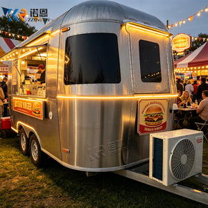 Gerobak Makanan Bentuk Bulat Kustom dari Baja Anti Karat, Gerobak Kopi, Gerobak Jajanan untuk Bisnis Makanan Jalanan, Trailer Truk Makanan - Product Image 2