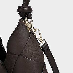 中国拼布手工编织可调节肩带女式手工编织单肩包适合工作、购物、晚间外出 - Product Image 4