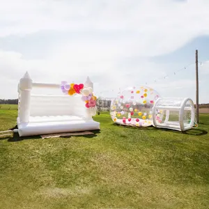 Alta qualidade bolha Camping balão cúpula bolha tenda bolha balão casa bouncy para crianças festa aniversário