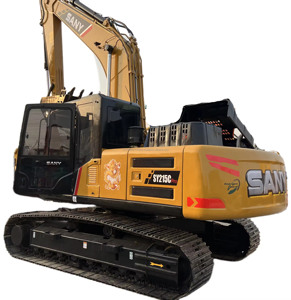 Excavatrice sur chenilles Sany SY 215C d'occasion de haute qualité, modèle 2023, 21 tonnes, godet de 1,2 m, puissance de 118 kW, en bon état, matériel pour travaux de terrassement - Product Image 1