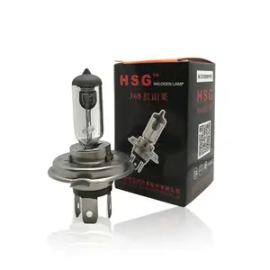 HSG العلامة التجارية مصباح هالوجين لمبة 12V 24W السيارات ضوء لمبة الهالوجين ضوء اكسسوارات السيارات H4 السيارات ضوء السيارات صناعة