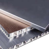 Panneau sandwich en aluminium alvéolaire écologique de 10 mm et 15 mm, revêtement PVDF, ignifuge classe A2, garantie 5 ans, design moderne pour bâtiments