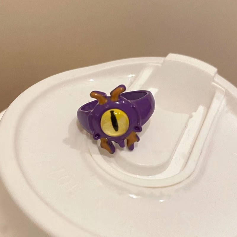 แหวนมังกรสีม่วงหลากสี