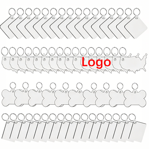 <span class=keywords><strong>Llaveros</strong></span> Sublimables de Madera MDF de Doble Cara, ENVÍO DESDE EE. UU., Llavero de Madera con Logotipo Personalizado, Llavero Sublimable en Blanco - Product Image 1