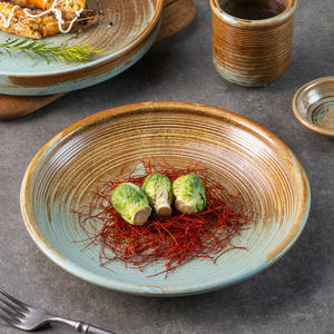 雅宇高温ホテルレトロスタイルヴィンテージ磁器食器シリーズホテルレストランサイドディッシュセラミックプレート - Product Image 4