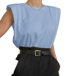 เสื้อสวมหัวคอกลมแขนยาวพิมพ์ลายสำหรับผู้หญิงที่รองไหล่ผ้าฝ้ายเป็นมิตรกับสิ่งแวดล้อมระบายอากาศได้ดีสวมใส่ในสำนักงาน - Product Image 1