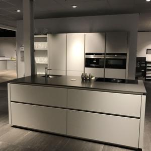 Gabinetes de cocina de acero inoxidable, armario pintado de aluminio, tablero de melamina, muebles de cocina para apartamento de Hotel, fregadero de comedor - Product Image 1