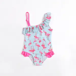 Vêtements de piscine imprimés une pièce pour bébé maillots de bain pour enfants vêtements de plage pour filles bikini vente en gros sur mesure