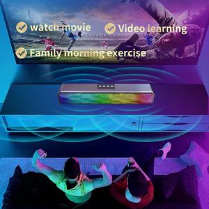 JSGAMING Q4 Haut-parleur sans fil RGB à succès, son surround HIFI, barre de son extérieure, caisson de basses, haut-parleur de jeu Bluetooth <span class=keywords><strong>pour</strong></span> <span class=keywords><strong>TV</strong></span> et PC - Product Image 3