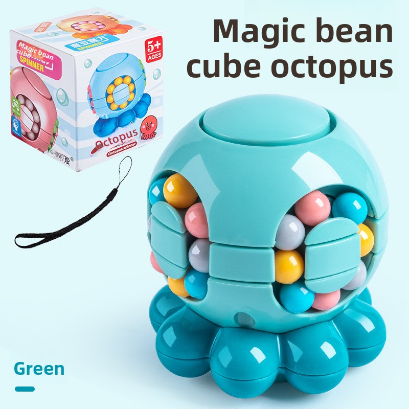 Color box [little octopus-green] 5.3*5.3*6cm