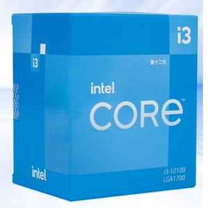 Processeur Intel Core i3 12100 LGA 1700 4 cœurs 8 threads Fréquence d'accélération 4,3 GHz Intel Core i3 12100 - Product Image 1