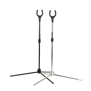 STARCN, arco recurvo de tiro con arco, arco tradicional y soporte de <span class=keywords><strong>suelo</strong></span> de arco largo, soporte de arco recurvo ajustable desmontable de acero inoxidable - Product Image 6