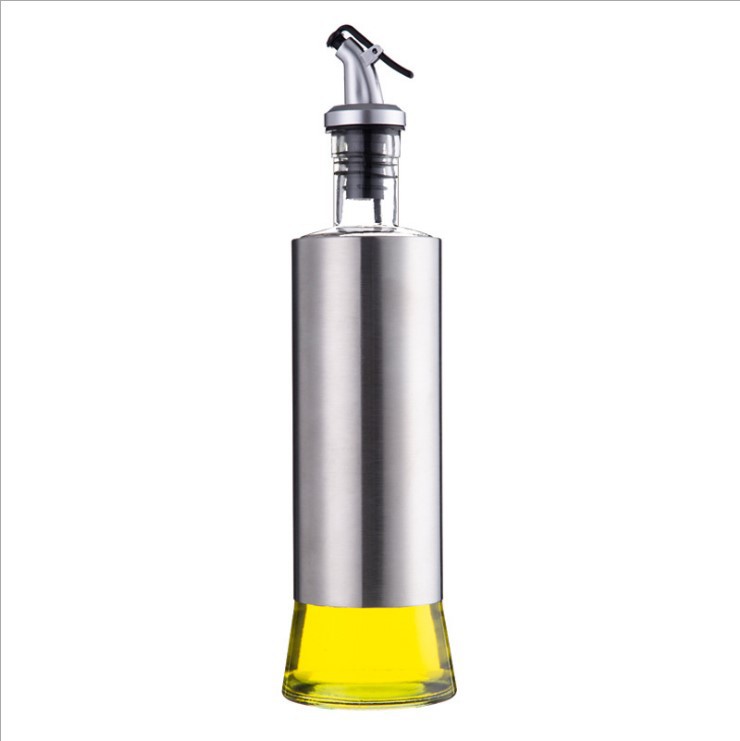 500ml Round Glass Olive Oil Bottle Vinegar Saude Bottle for Oiler cruet condiment packing
